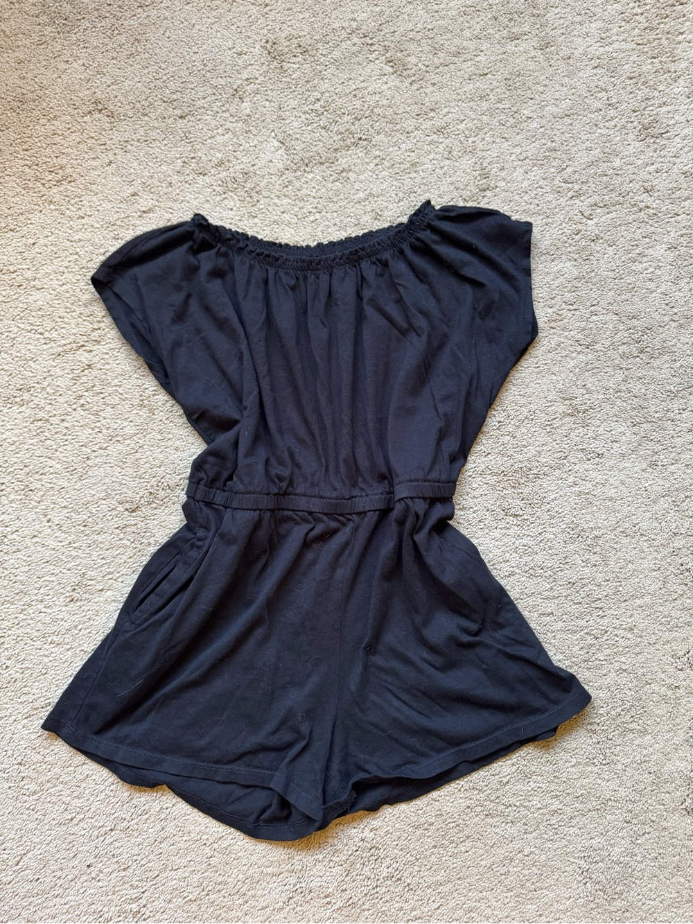 Old Navy Black Girls' Short Sleeve Romper